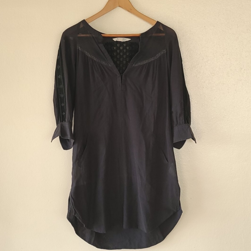 Odd Molly Charcoal/Black Lightweight Tunic